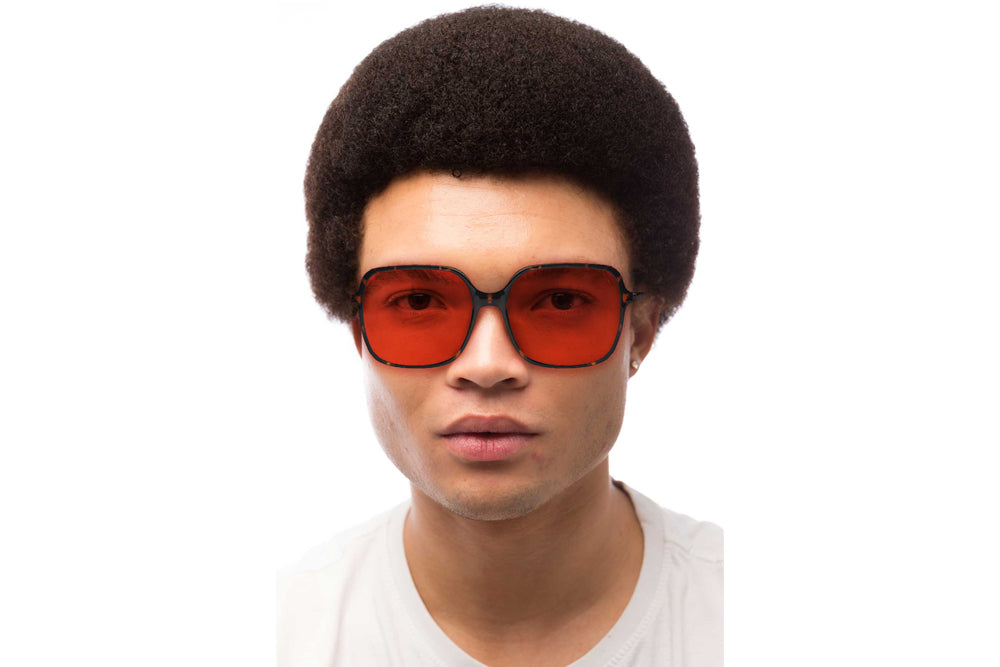 Man Wearing Blaire Blue Light Blocking Glasses Readers