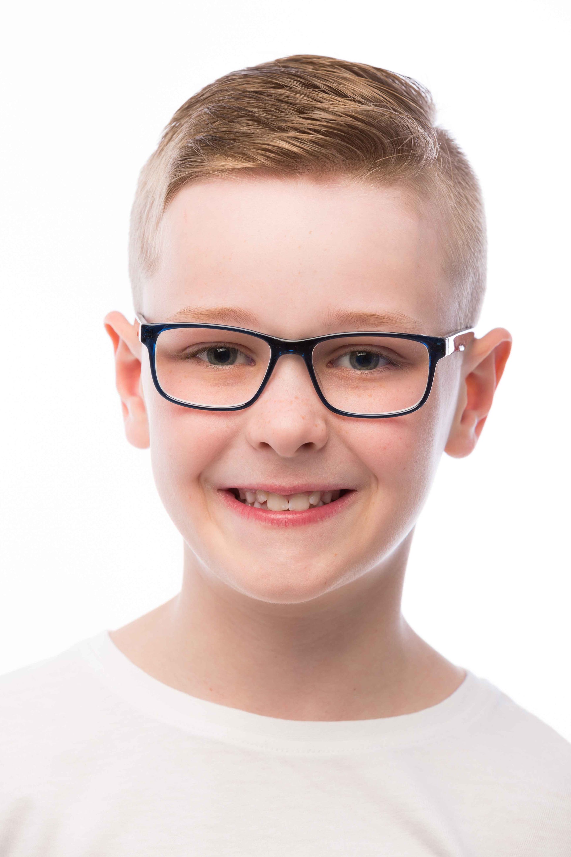 Boy Wearing Theo Computer Glasses Prescription