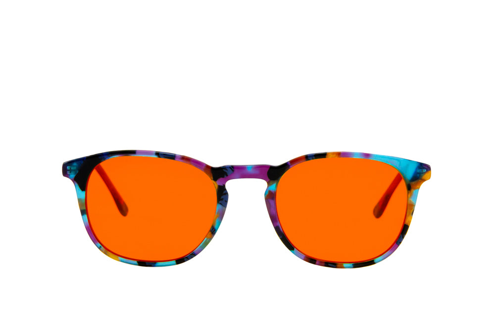 Elsa Blue Light Blocking Glasses Readers Front View