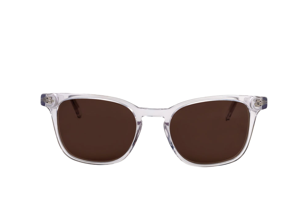 Crystal Sunglasses (Brown) Front View