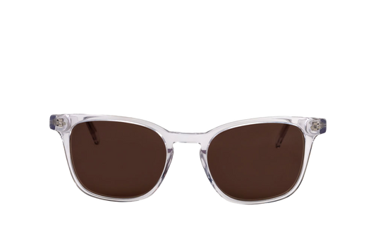 Crystal Sunglasses (Brown) Front View