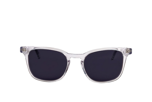 Crystal Sunglasses (Grey) Front View